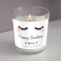Personalised Eyelashes Scented Jar Candle Extra Image 2 Preview